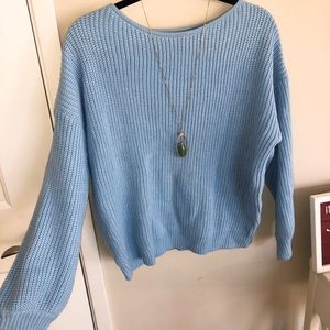 Light Blue Knit Sweater